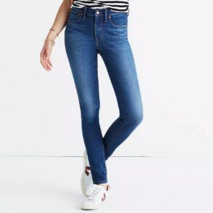 Medium Wash Madewell 9" High-Rise Skinny Jeans